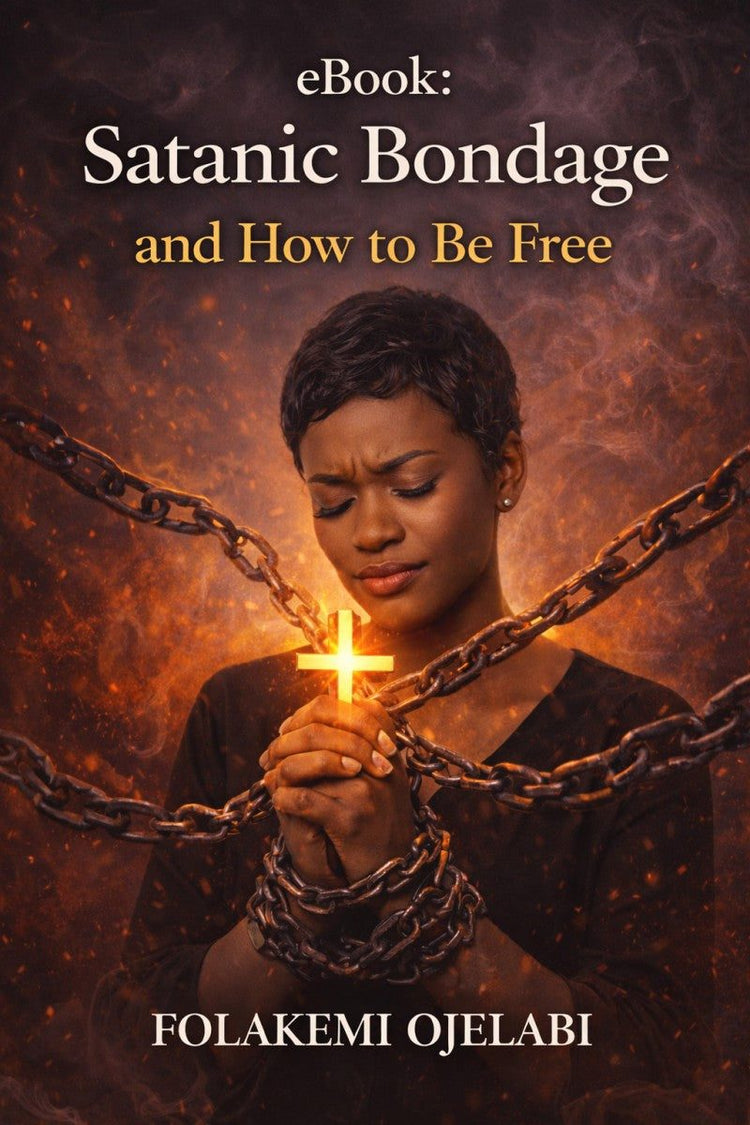 Cover of "Satanic Bondage and How to Be Free" eBook by Folakemi Ojelabi showing spiritual freedom concepts
