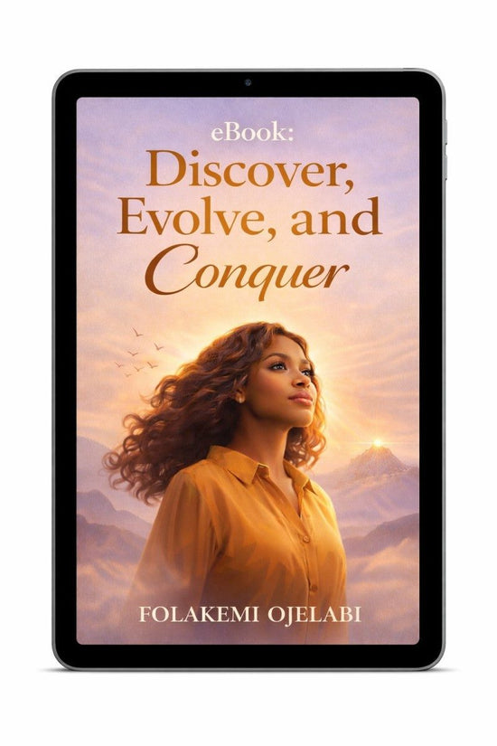 Discover the E-Book cover showing a spiritual journey to find your identity and purpose with faith-based guidance